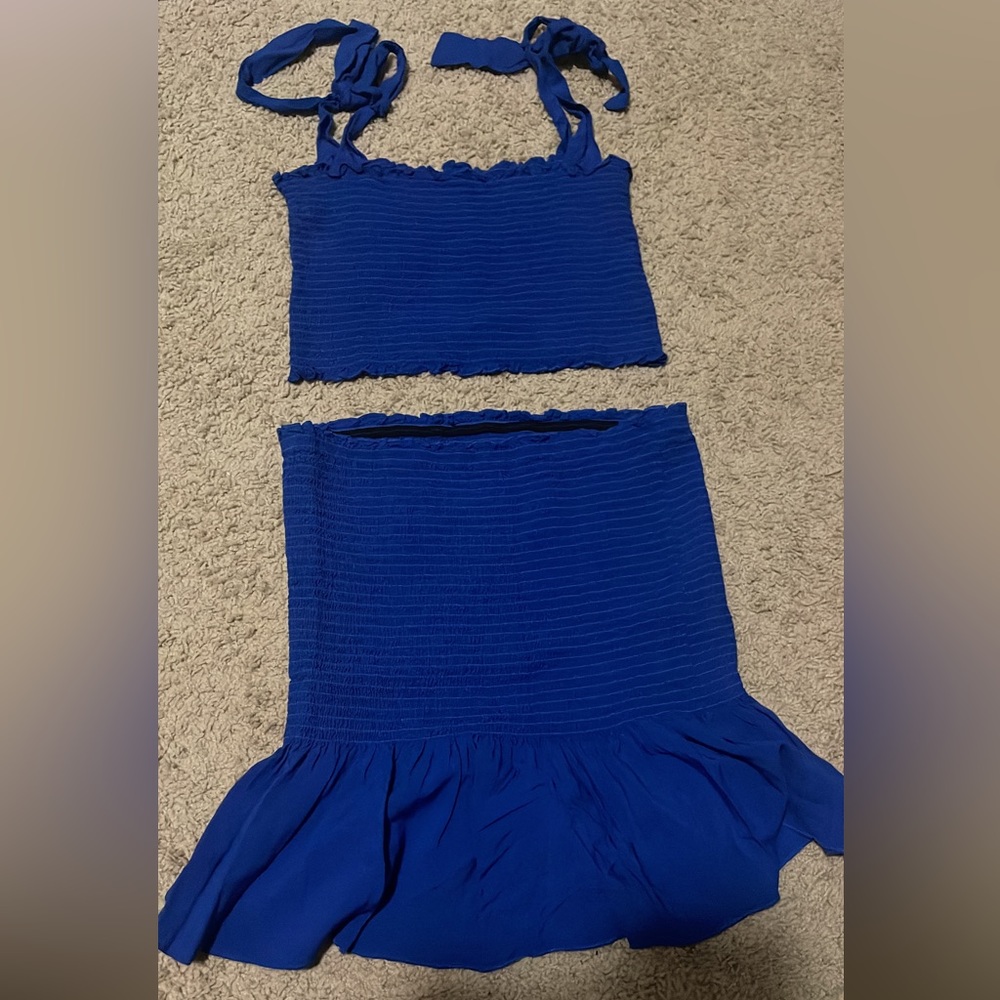 Blue two piece set size M